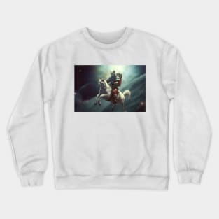 Cat Rider of the Apocalypse II - Strange Painting Crewneck Sweatshirt